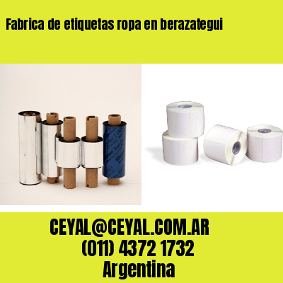 Fabrica de etiquetas ropa en berazategui