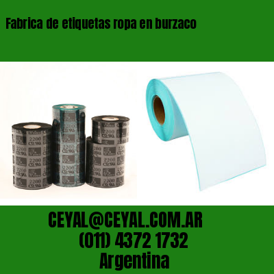 Fabrica de etiquetas ropa en burzaco