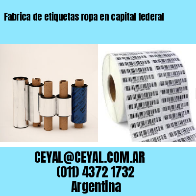 Fabrica de etiquetas ropa en capital federal