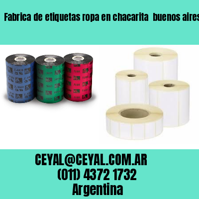 Fabrica de etiquetas ropa en chacarita  buenos aires