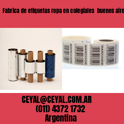 Fabrica de etiquetas ropa en colegiales  buenos aires