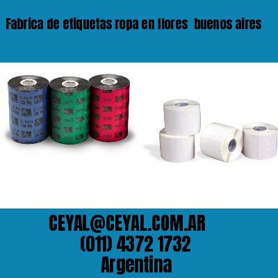 Fabrica de etiquetas ropa en flores  buenos aires