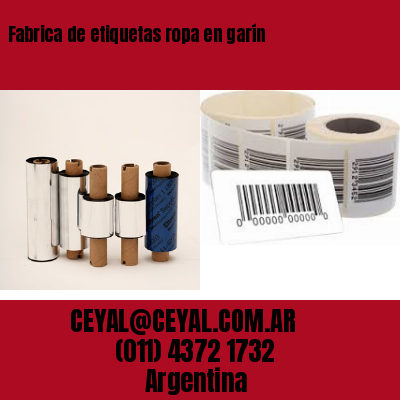 Fabrica de etiquetas ropa en garín