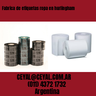 Fabrica de etiquetas ropa en hurlingham