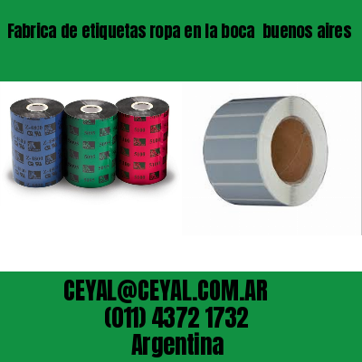 Fabrica de etiquetas ropa en la boca  buenos aires