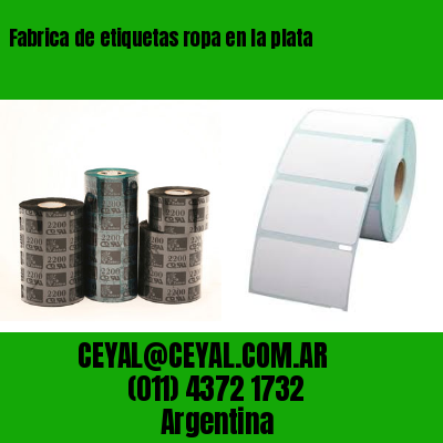 Fabrica de etiquetas ropa en la plata