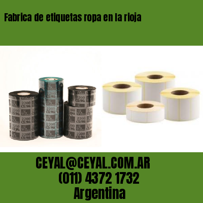 Fabrica de etiquetas ropa en la rioja