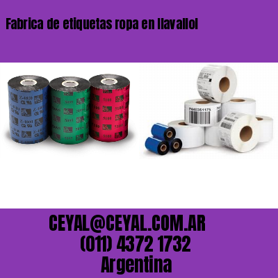 Fabrica de etiquetas ropa en llavallol