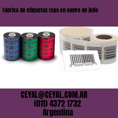 Fabrica de etiquetas ropa en nueve de julio