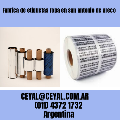 Fabrica de etiquetas ropa en san antonio de areco