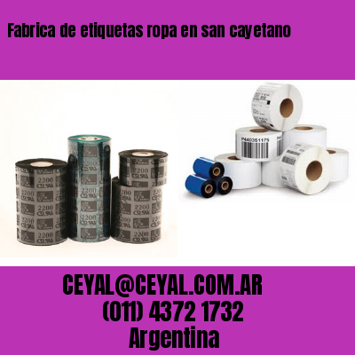 Fabrica de etiquetas ropa en san cayetano