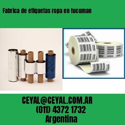 Fabrica de etiquetas ropa en tucuman