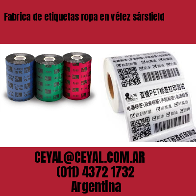 Fabrica de etiquetas ropa en vélez sársfield