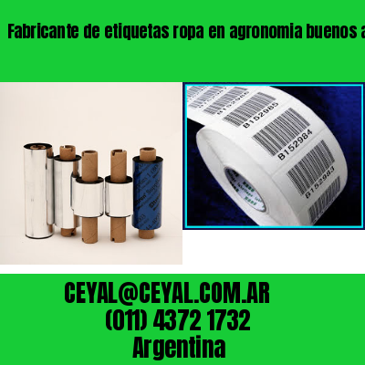 Fabricante de etiquetas ropa en agronomia buenos aires