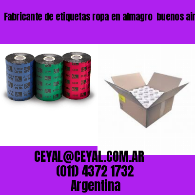 Fabricante de etiquetas ropa en almagro  buenos aires