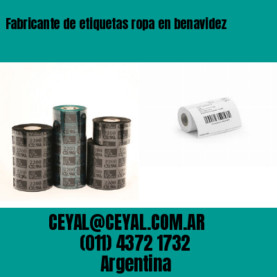 Fabricante de etiquetas ropa en benavidez