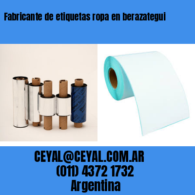 Fabricante de etiquetas ropa en berazategui
