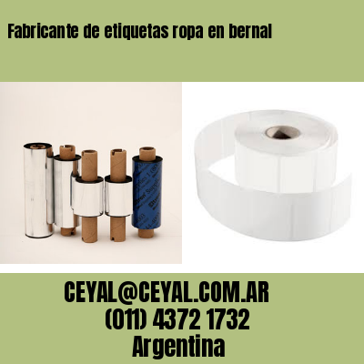 Fabricante de etiquetas ropa en bernal