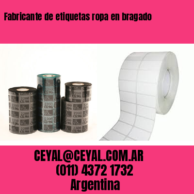 Fabricante de etiquetas ropa en bragado