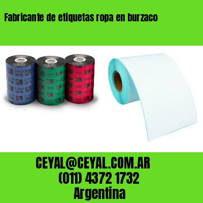 Fabricante de etiquetas ropa en burzaco