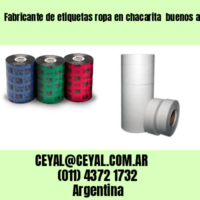 Fabricante de etiquetas ropa en chacarita  buenos aires