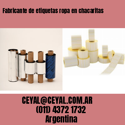 Fabricante de etiquetas ropa en chacaritas