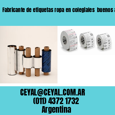 Fabricante de etiquetas ropa en colegiales  buenos aires