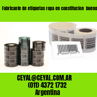 Fabricante de etiquetas ropa en constitucion  buenos aires