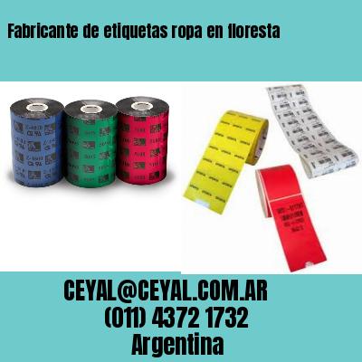 Fabricante de etiquetas ropa en floresta