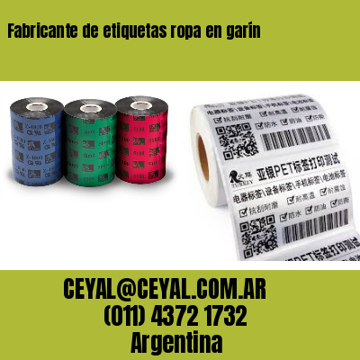 Fabricante de etiquetas ropa en garín