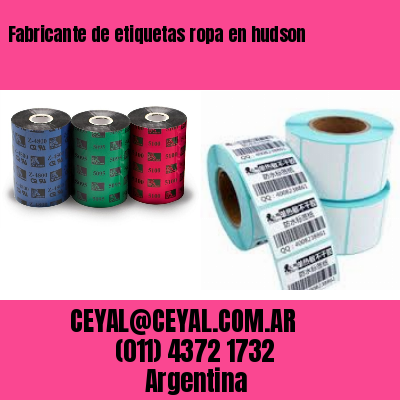 Fabricante de etiquetas ropa en hudson