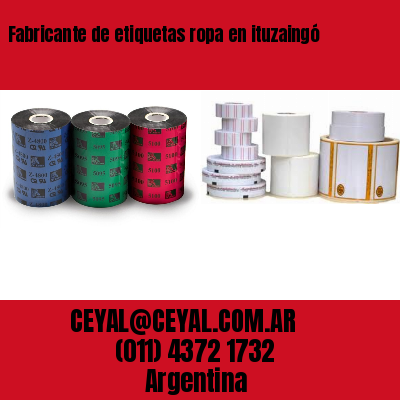 Fabricante de etiquetas ropa en ituzaingó