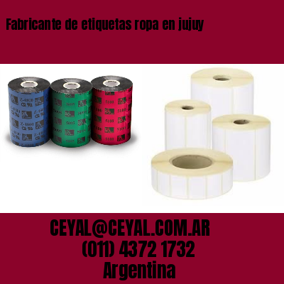 Fabricante de etiquetas ropa en jujuy