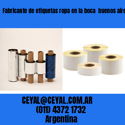 Fabricante de etiquetas ropa en la boca  buenos aires