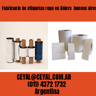 Fabricante de etiquetas ropa en liniers  buenos aires