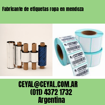 Fabricante de etiquetas ropa en mendoza