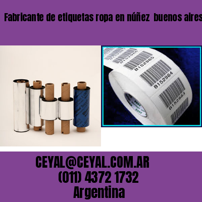 Fabricante de etiquetas ropa en núñez  buenos aires