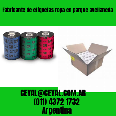 Fabricante de etiquetas ropa en parque avellaneda