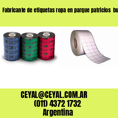 Fabricante de etiquetas ropa en parque patricios  buenos aires