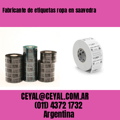 Fabricante de etiquetas ropa en saavedra