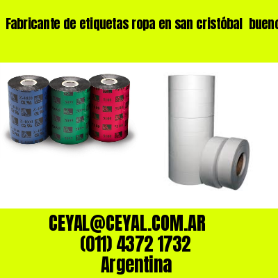 Fabricante de etiquetas ropa en san cristóbal  buenos aires