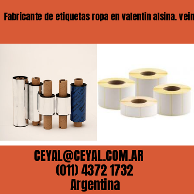 Fabricante de etiquetas ropa en valentin alsina. veinticinco de mayo