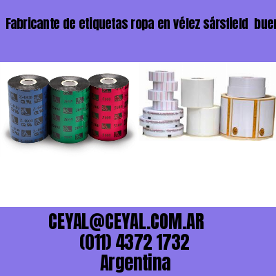 Fabricante de etiquetas ropa en vélez sársfield  buenos aires