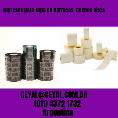 Impresas para ropa en barracas  buenos aires