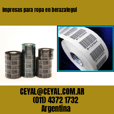 Impresas para ropa en berazategui
