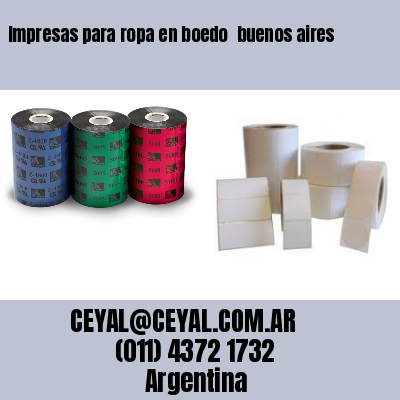 Impresas para ropa en boedo  buenos aires