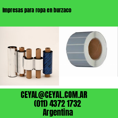 Impresas para ropa en burzaco
