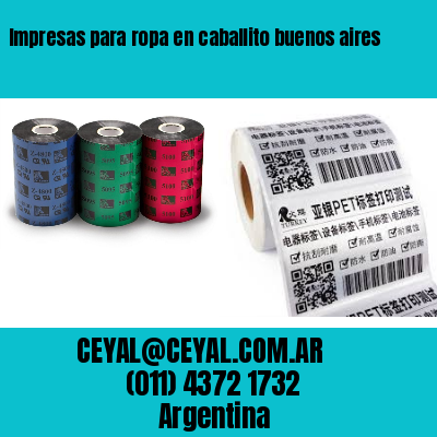 Impresas para ropa en caballito buenos aires