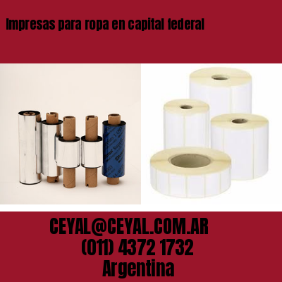 Impresas para ropa en capital federal