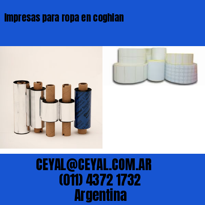 Impresas para ropa en coghlan